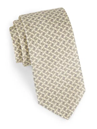 Eton Men's Geometric Silk Tie In Neutral