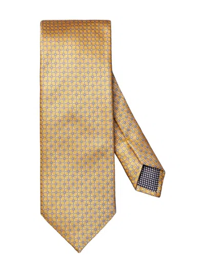 Eton Men's Geometric Silk Tie In Yellow