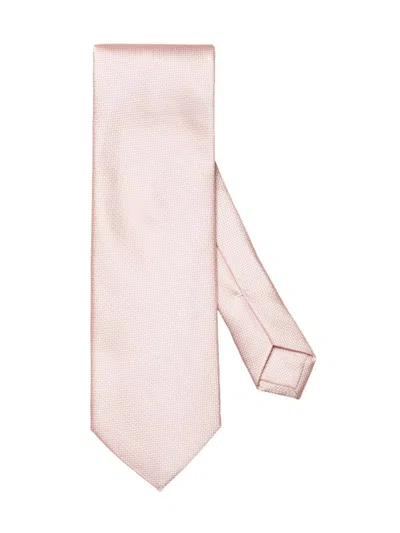 Eton Men's Herringbone Silk Tie In Pink