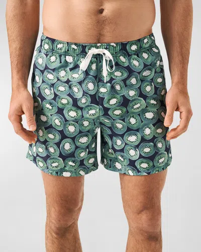 ETON MEN'S KIWI-PRINT SWIM TRUNKS