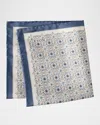 Eton Medallion Silk Pocket Square