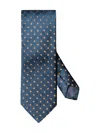 Eton Medallion Silk Tie In Blue