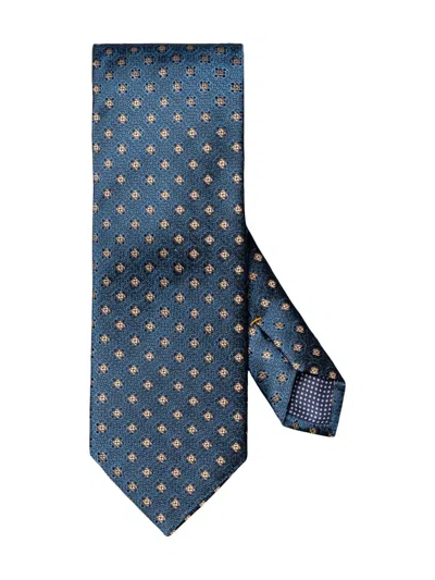 Eton Men's Medallion Silk Tie In Blue