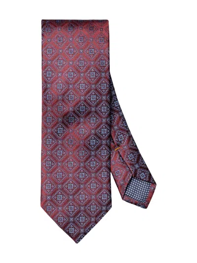 Eton Men's Medallion Silk Tie In Red