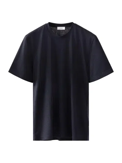 Eton Men's Merino Wool Knit T-shirt In Blue