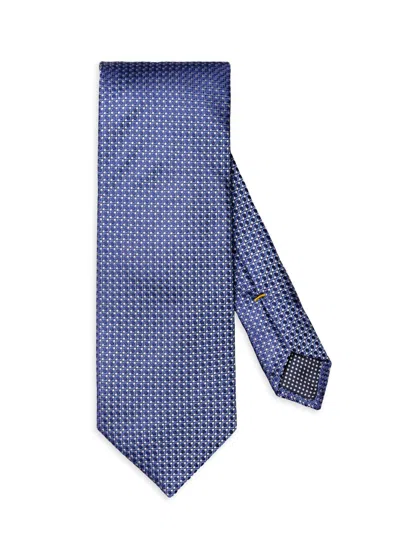 Eton Men's Micro Circle Silk Tie In Navy