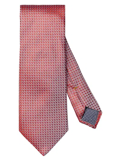 Eton Men's Micro Circle Silk Tie In Red