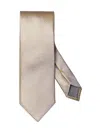 Eton Men's Micro Geometric Silk Tie In Brown