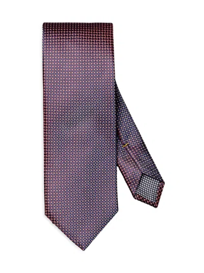 Eton Men's Micro Geometric Silk Tie In Multi