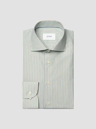 Eton Men's Multi-striped Breeze Poplin Slim-fit Shirt
