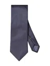 Eton Textured Solid Silk Tie In Blue