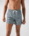 ETON MEN'S PINEAPPLE-PRINT SWIM TRUNKS