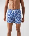 ETON MEN'S SEASHELL-PRINT SWIM TRUNKS