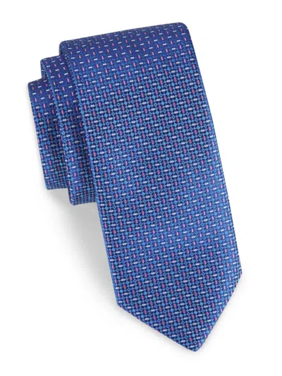 Eton Men's Semi-solid Silk Tie In Orange