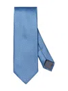 Eton Men's Semi-solid Woven Silk Tie In Blue