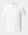 Eton Men's Signature Linen Contemporary Fit Short-sleeve Shirt In White