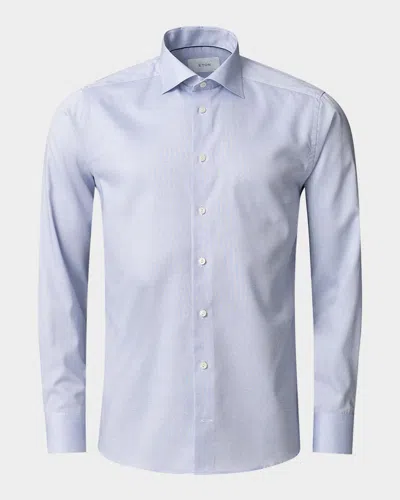 Eton Men's Signature Oxford Basketweave Slim-fit Sport Shirt In Blue