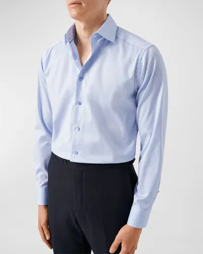 Eton Men's Signature Twill Dress Shirt In Blue