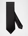 Eton Men's Silk Satin Tie In Black