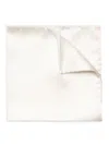 Eton Men's Silk Wedding Pocket Square In White