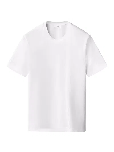 Eton Men's Silk-cotton Knit T-shirt In White