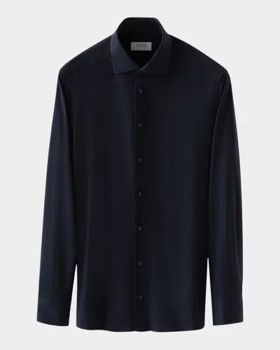 Eton Men's Slim-fit 4flex Sport Shirt In Blue