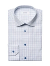 Eton Men's Slim-fit Checked Shirt In Blue