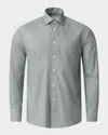 Eton Men's Slim-fit Cotton Textured Sport Shirt In Pastel Green