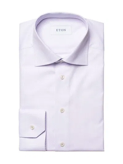 Eton Men's Slim-fit Dobby Shirt In Purple