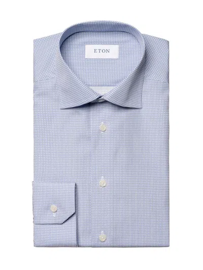 Eton Men's Slim-fit Micro Print Shirt In Blue