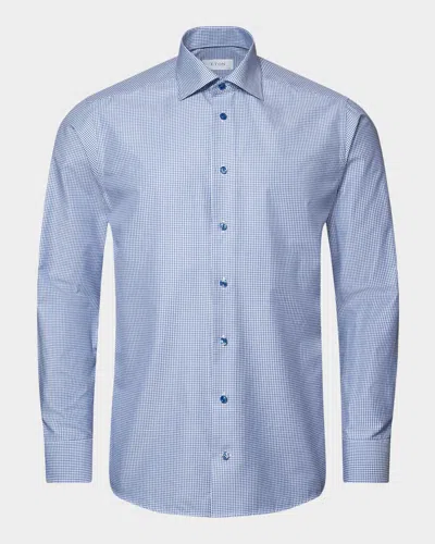 Eton Men's Slim Fit Twill Dress Shirt In Blue