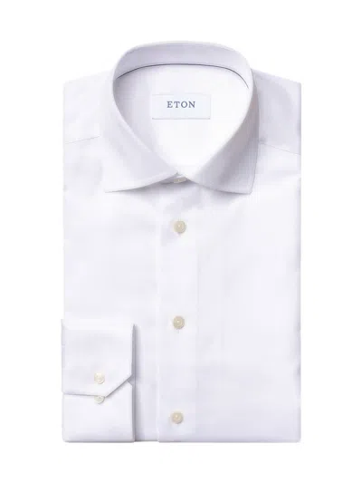 ETON MEN'S SLIM-FIT TWILL DRESS SHIRT