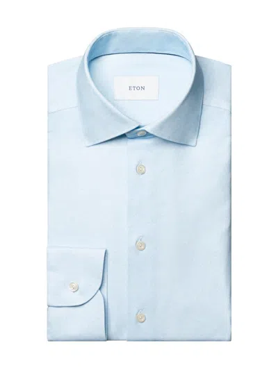 Eton Men's Slim-fit 4flex Stretch-cotton Shirt In Blue