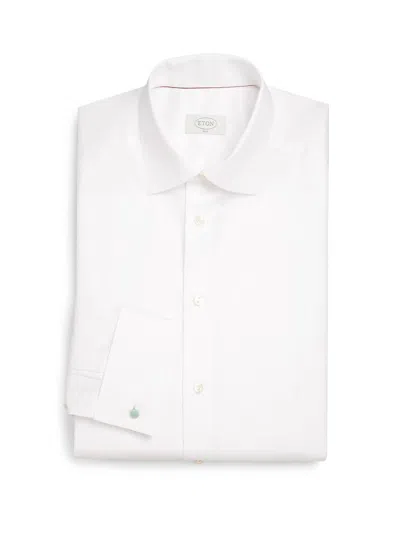 Eton Men's Slim-fit Cotton Twill Button-front Shirt In White