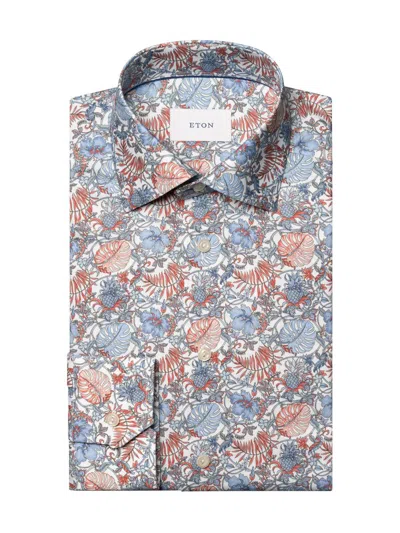 Eton Men's Slim-fit Floral Twill Shirt In Multi