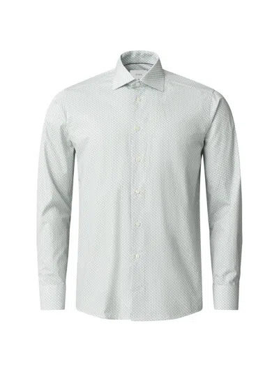 Eton Men's Slim-fit Micro Parrot Print Shirt In Blue