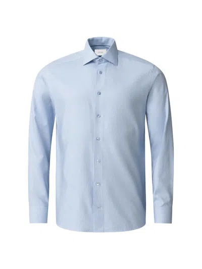 Eton Men's Slim-fit Semi Solid Button-front Shirt In Blue