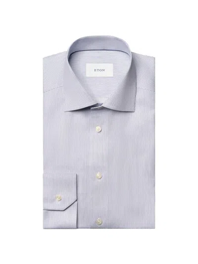 Eton Men's Slim-fit Stripe Shirt In Blue