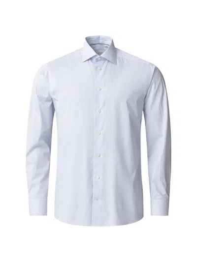 Eton Men's Slim-fit Striped Button-front Shirt In Blue