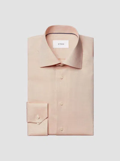 Eton Men's Solid Cotton Slim-fit Oxford Shirt In Neutral