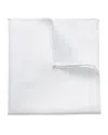 Eton Mens White Cotton-twill Pocket Square In White
