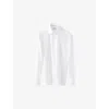 Eton Mens White Cutaway-collar Single-cuff Slim-contemporary-fit Organic-cotton Shirt In White
