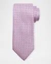 Eton Men's Woven Geometric Silk Tie
