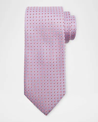 Eton Men's Woven Geometric Silk Tie