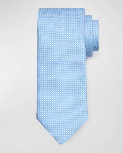 Eton Men's Woven Silk Tie In Blue