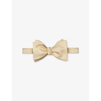 Eton Mens Brown Self-tied Silk Bow T