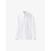 Eton Mens White Cutaway-collar Single-cuff Slim-contemporary-fit Organic-cotton Shirt In White