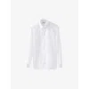 Eton Mens White Cutaway-collar Single-cuff Slim-contemporary-fit Organic-cotton Shirt In White