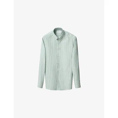 ETON MENS ETON OXFORD SIGNATURE STRIPED CONTEMPORARY-FIT COTTON SHIRT