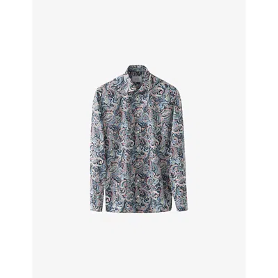 Eton Mens Multi Signature Twill Paisley Contemporary-fit Cotton Shirt